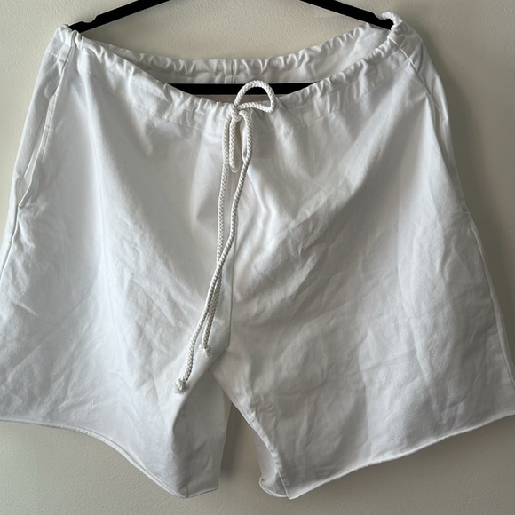 Free People Movement Drawstring oversized shorts. NWT. White. - Picture 2 of 8